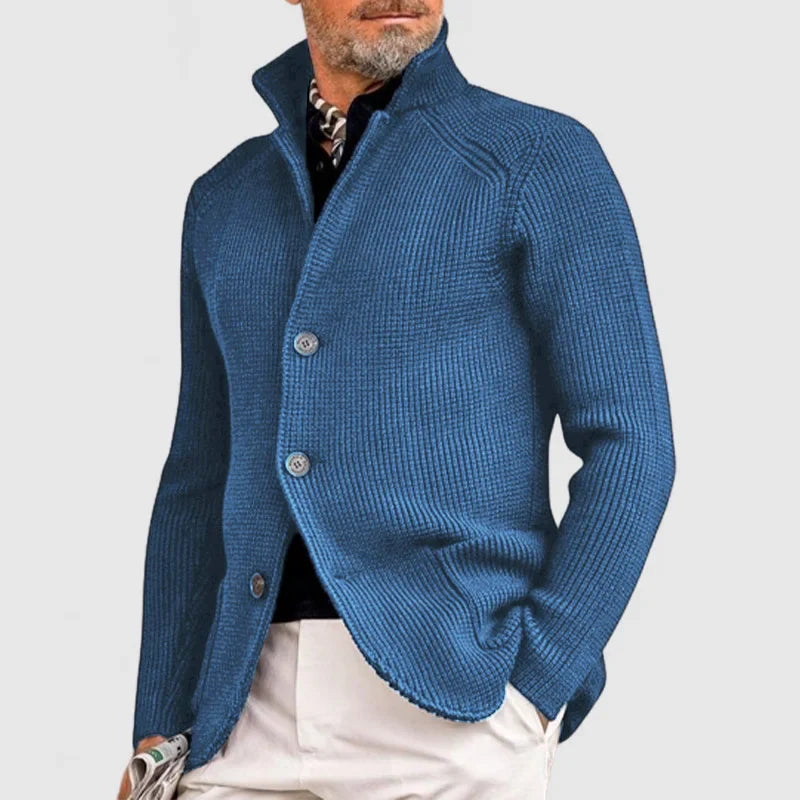 Stilvolle Herrenjacke Mit Stehkragen