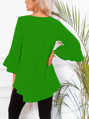 Bluse mit Rundhalsausschnitt für Den Frühling