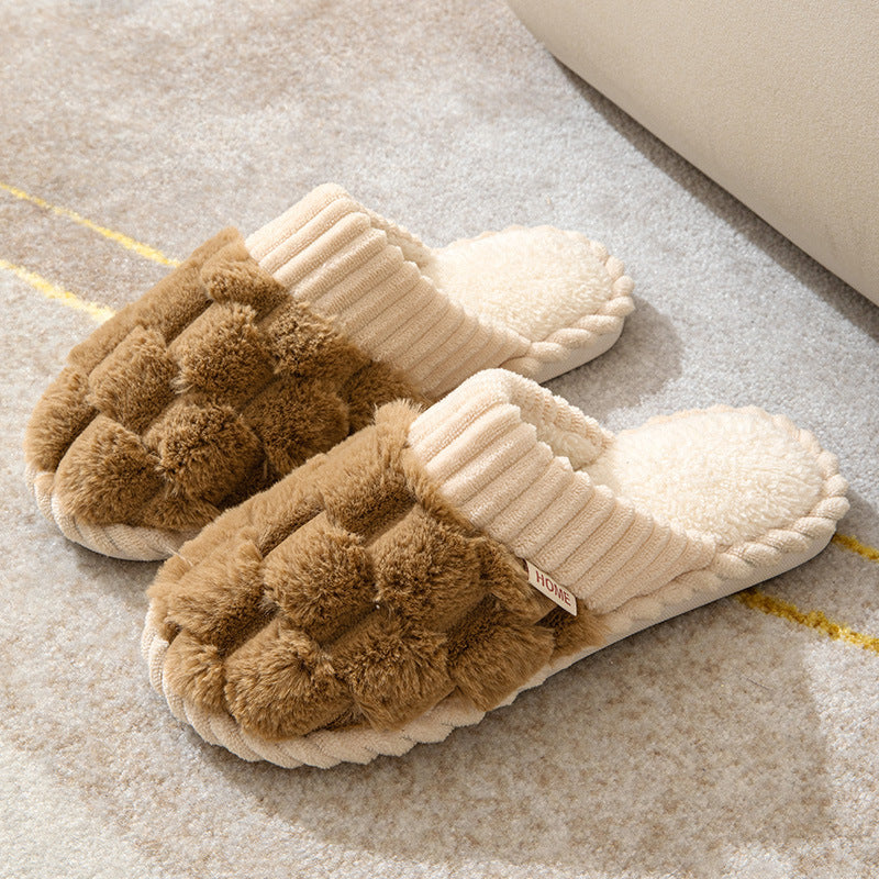 Bequeme Damen Hausschuhe mit Pelzfutter