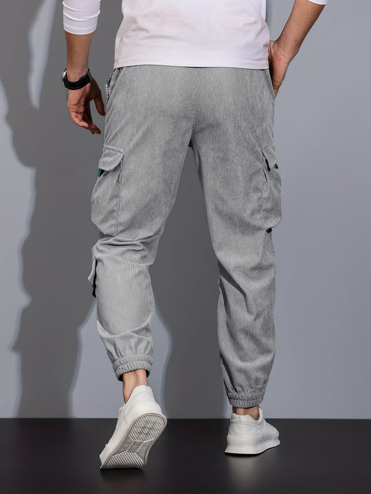 Schwarze Cargo-Hose für Herren