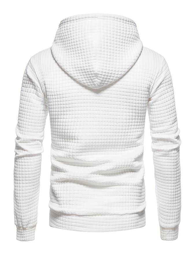 ShopNory - Lässiger Waffelmuster Hoodie für Männer