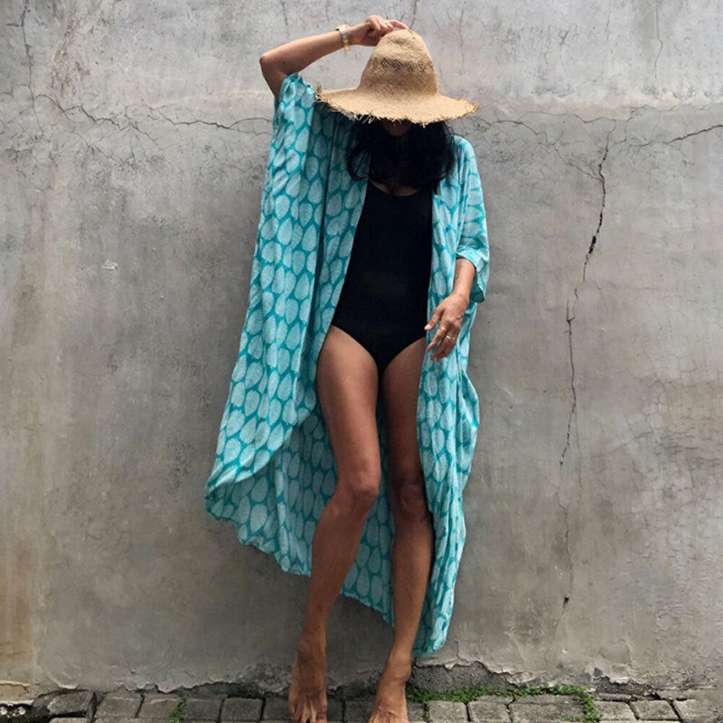 Glamouröse Sonnenschutz Resort Strandkleid Cover Up