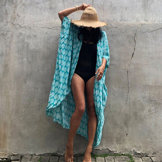 Glamouröse Sonnenschutz Resort Strandkleid Cover Up