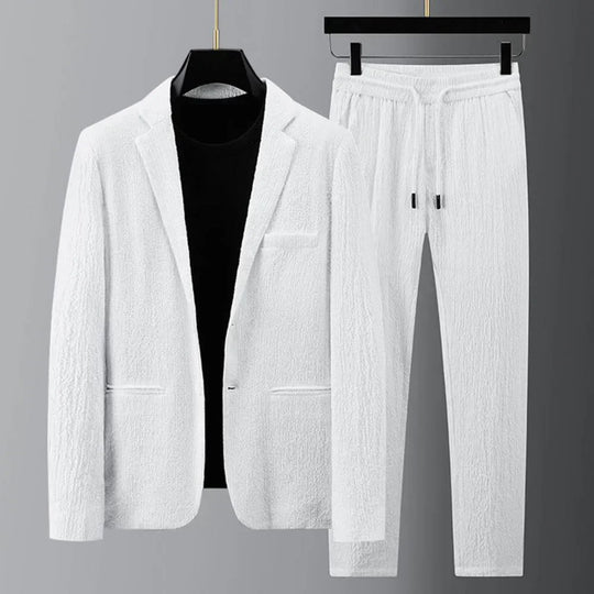 Blazer und Kordelzughosen Set für Herren
