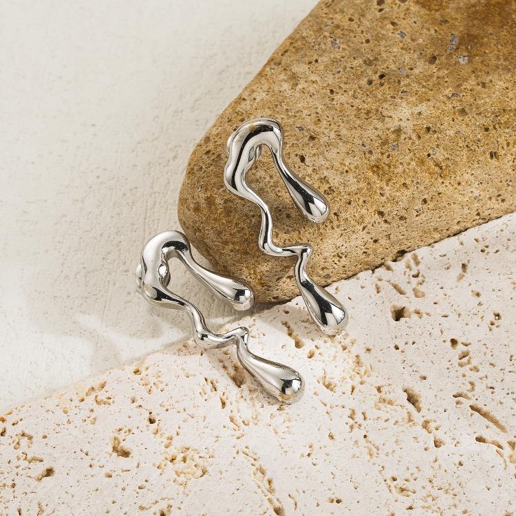 Ohrringe "Tea" Tropfen Design in Edelstahl - 14k vergoldet | Shop Nory