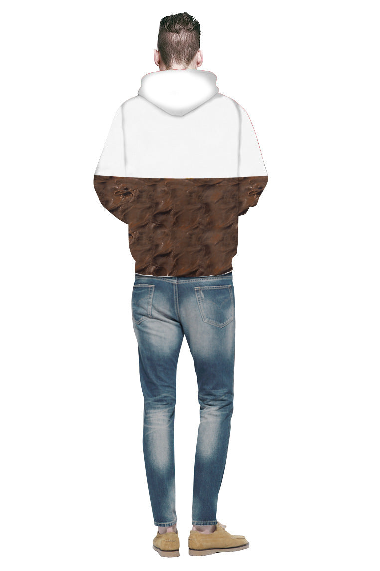 Unisex Kapuzenpullover mit kreativem Nutella-Design