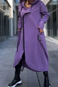 Langes Hoodie-Kleid mit Modernem Schnitt