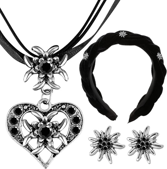 Edelweiß Schmuckset mit Perlen – TrachtenZauber | Shop Nory