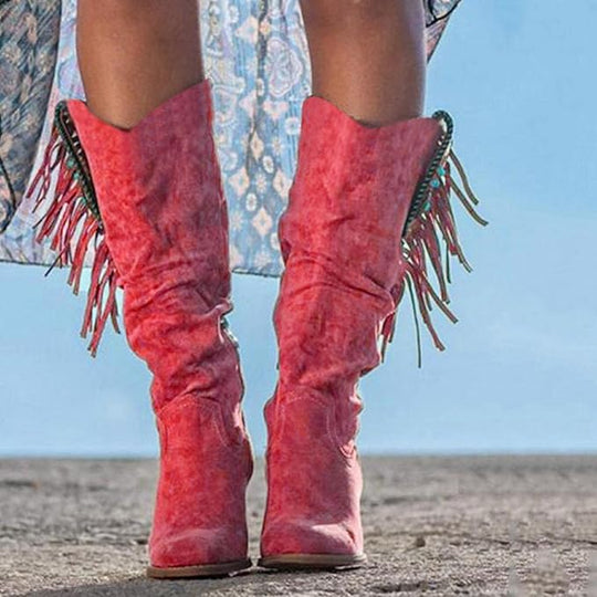 Western Cowboy Stiefel mit Fransen