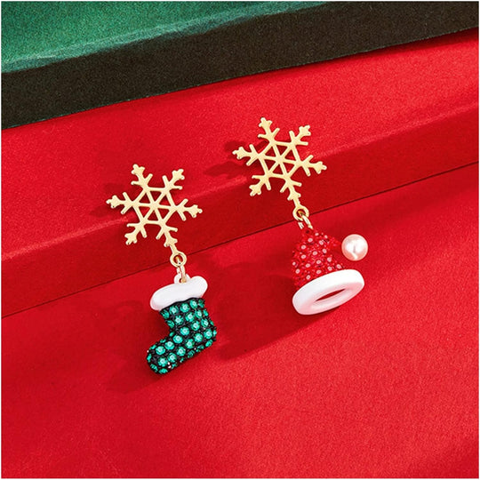 Winterliche Schneeflocken-Weihnachtsohrringe | Shop Nory
