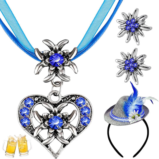 Edelweiß Schmuckset mit Perlen – TrachtenZauber | Shop Nory