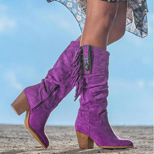 Western Cowboy Stiefel mit Fransen