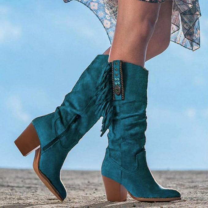 Western Cowboy Stiefel mit Fransen