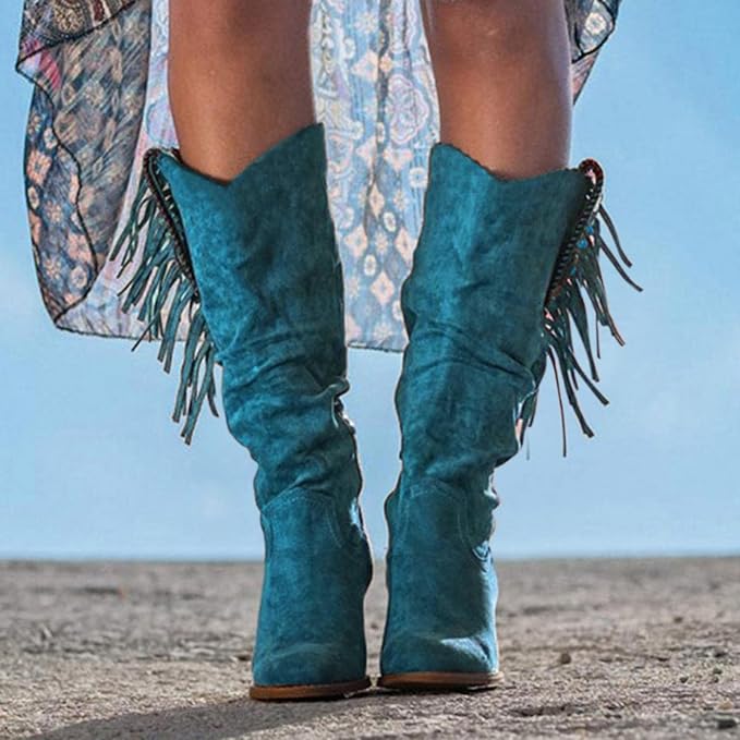 Western Cowboy Stiefel mit Fransen