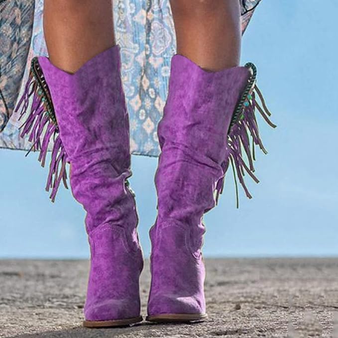 Western Cowboy Stiefel mit Fransen