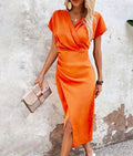 Elegantes Festkleid mit Frühlingsschlitz