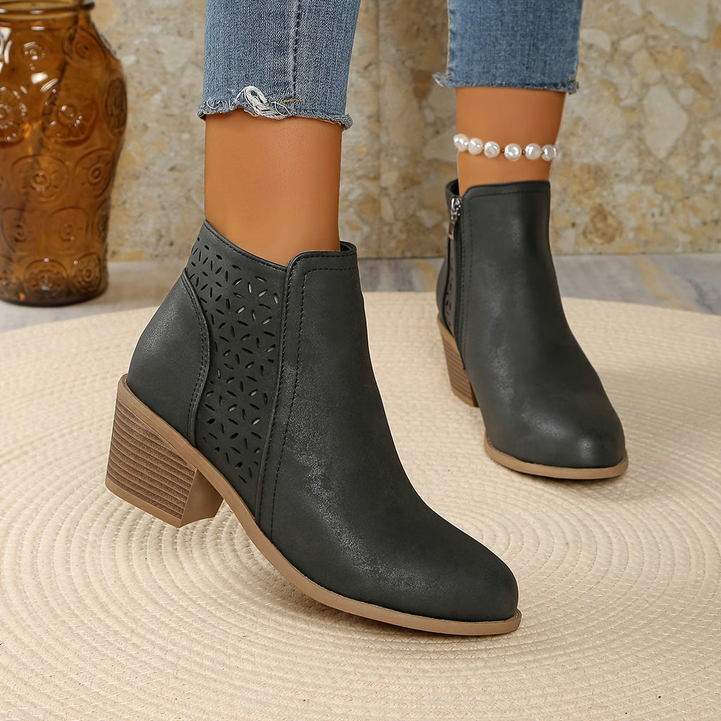Damen-Stiefeletten aus Leder, orthopädisch & komfortabel