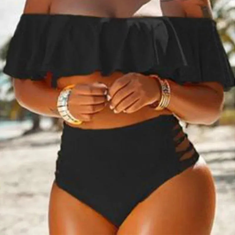Shopnory | Bikini für den Strand mit hoher Taille