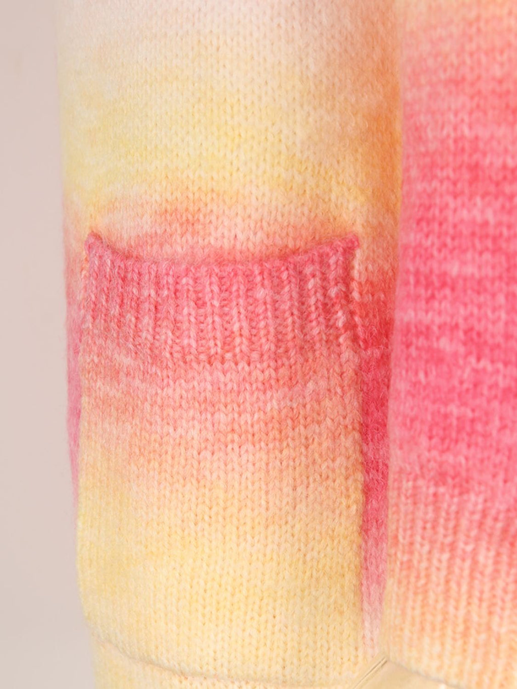 Engel Flügel Vollgröße Gefütterte Offene Vorderansicht Gradient Cardigan