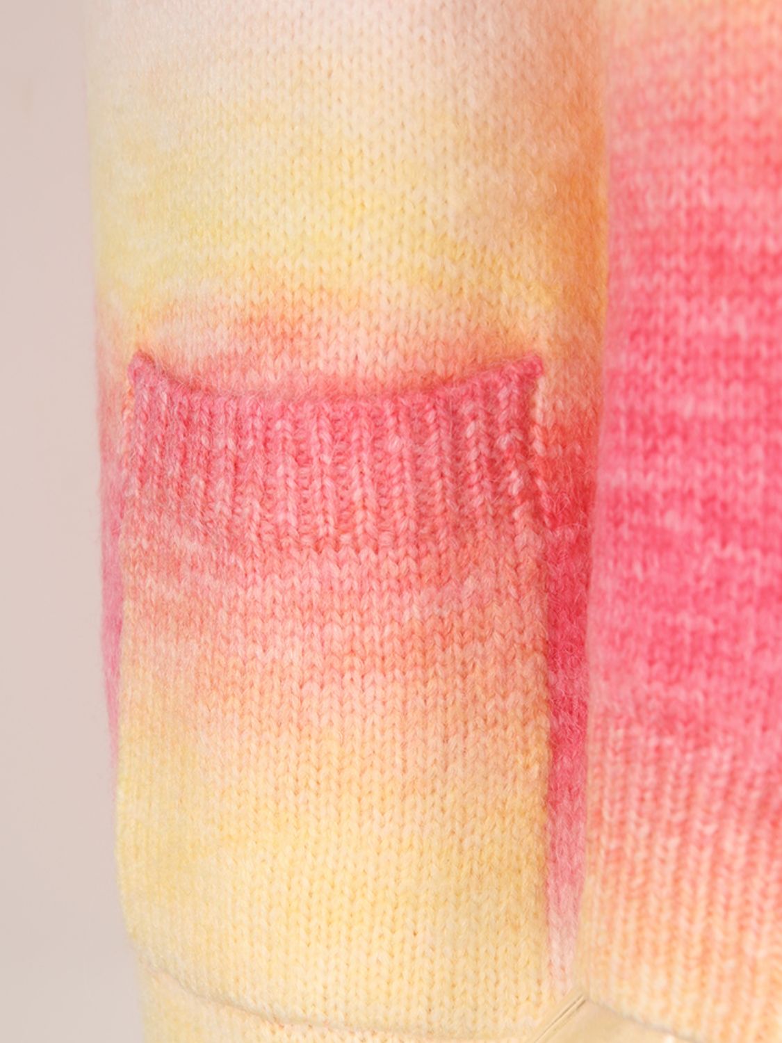 Engel Flügel Vollgröße Gefütterte Offene Vorderansicht Gradient Cardigan