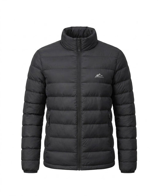 Damen nan leichte packbare kurze gesteppte Jacke mit hohem Stehkragen und aufgesetzten Taschen