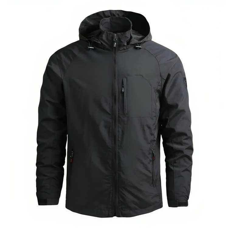 Wasserdichter Kapuzenwindbreaker für Herren