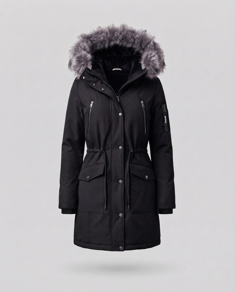Herren Warm gefütterter Winterparka mit abnehmbarer Kapuze Shop Nory