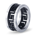 Herren Design Ring mit kunstvoller geometrischer Muster Shop Nory