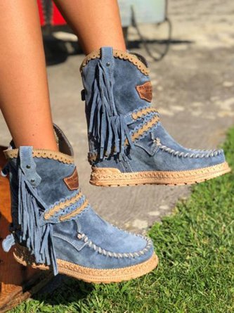 Westernstiefel mit Fransen