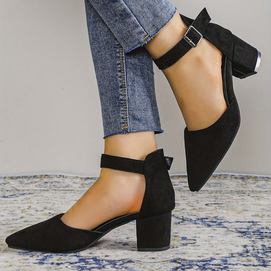 Damen Sandalen mit Blockabsatz Schnürung, mit Knöchelriemen, Elegant