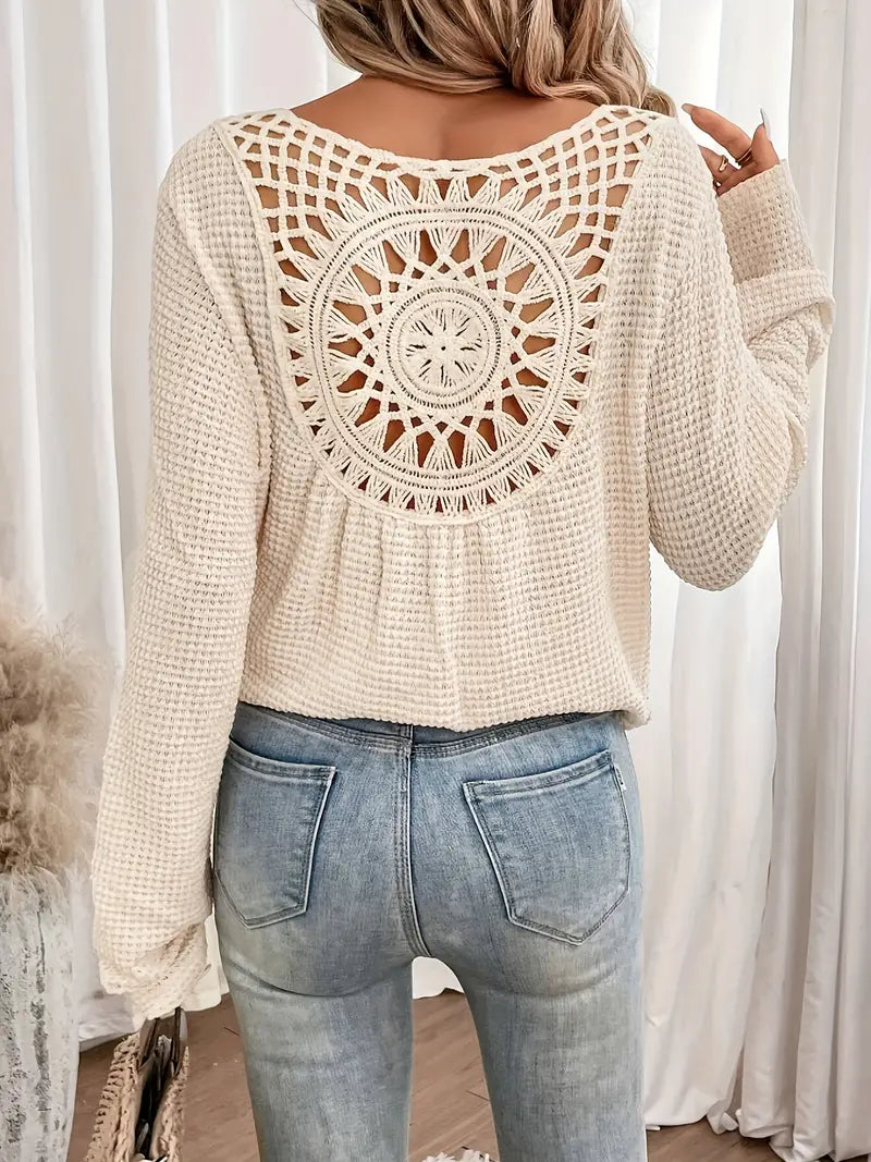 Trendige Damen Sweater Gehäkelte Trendy, Komfortabel