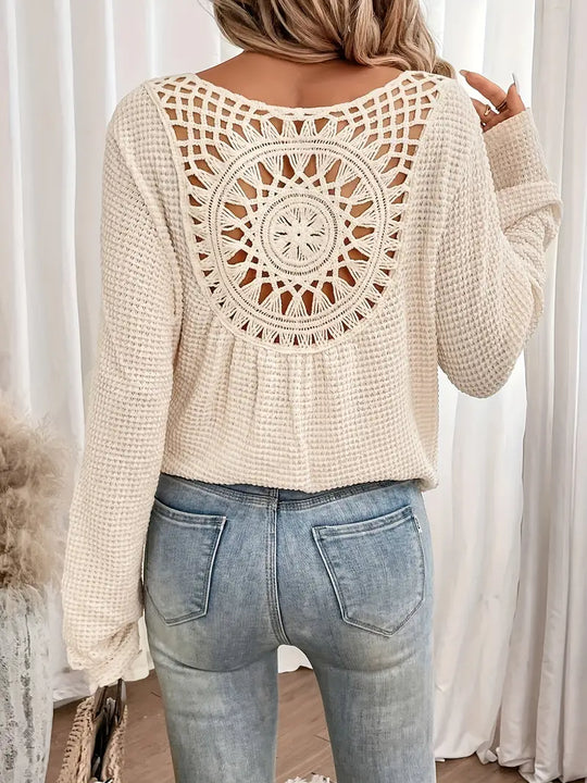 Trendige Damen Sweater Gehäkelte Trendy, Komfortabel