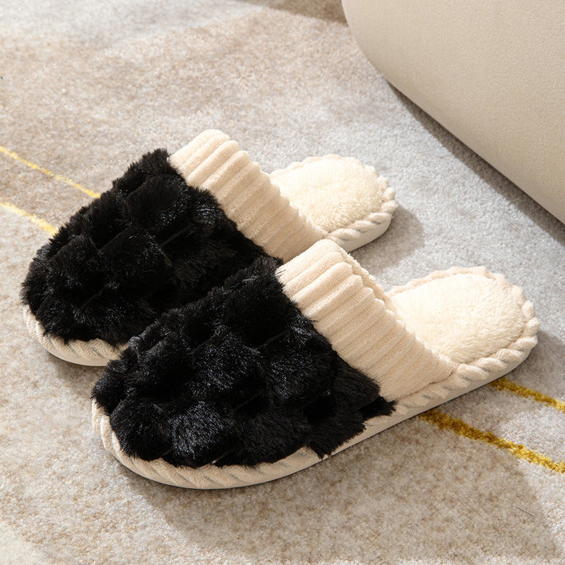 Bequeme Damen Hausschuhe mit Pelzfutter
