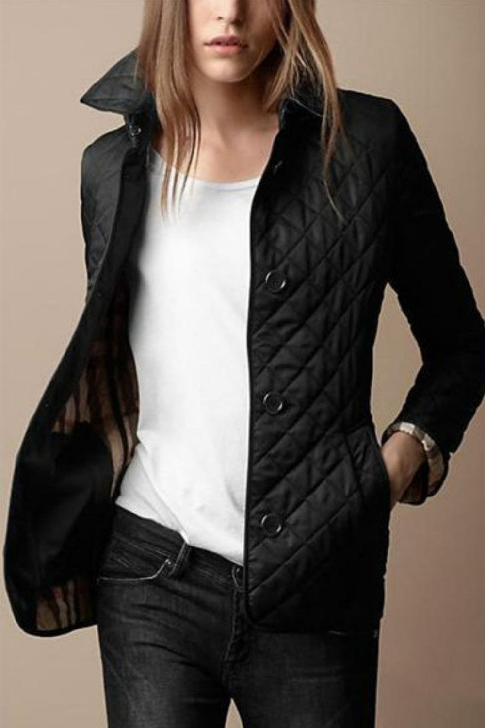 Seiden-Baumwoll-Jacke