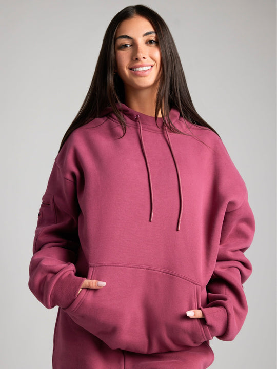 Bequemer Reise-Hoodie mit Flugmodus-Grafik