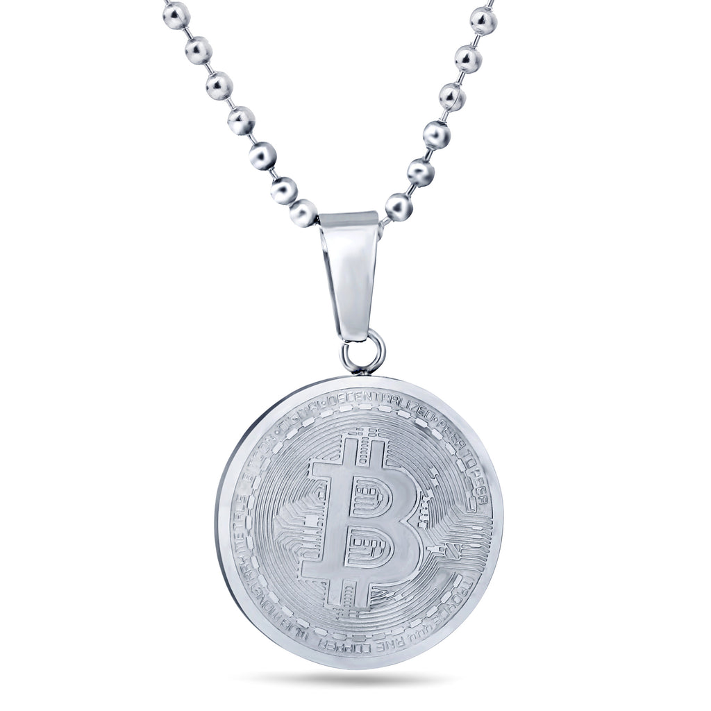 Herren Kette mit Bitcoin-Motiv-Anhänger Shop Nory