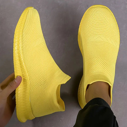 Herren Woven Knit Slip On Sock Schuhe