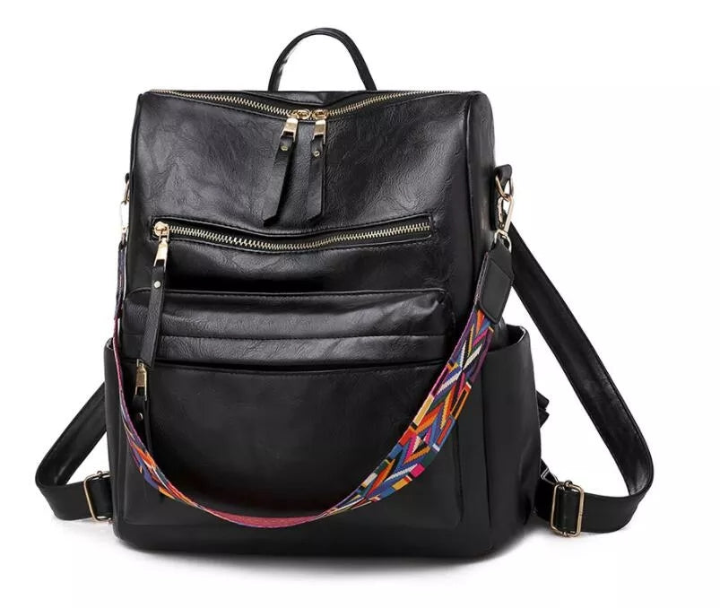 Eleganter Weicher Leder-Rucksack