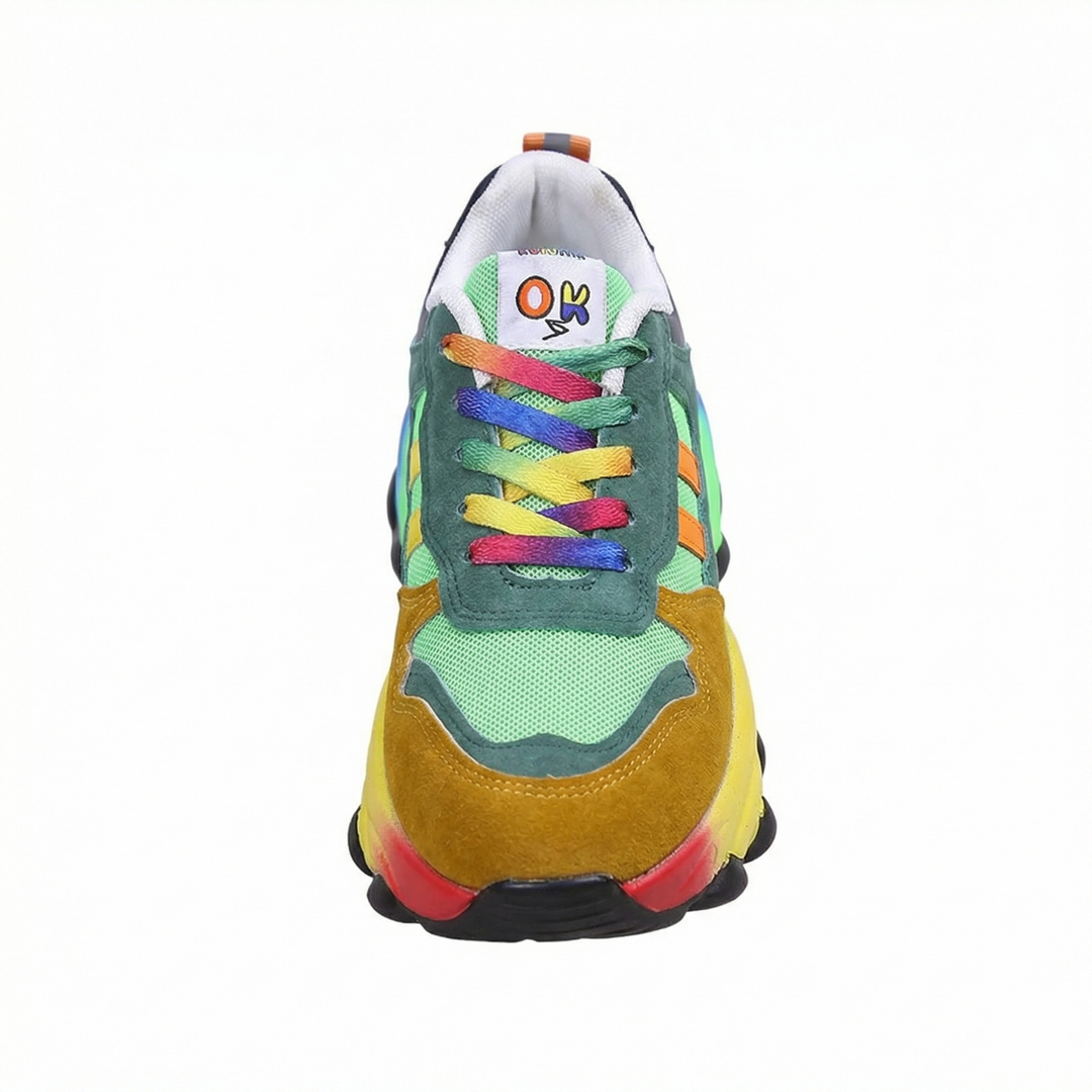 Bunte orthopädische Turnschuhe mit Stil