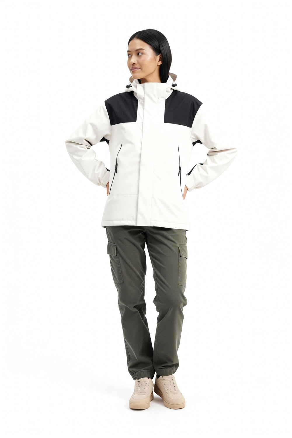 Damen Fleece 3-in-1 Winterjacke mit Kapuze & Wärmefunktion | ShopNory