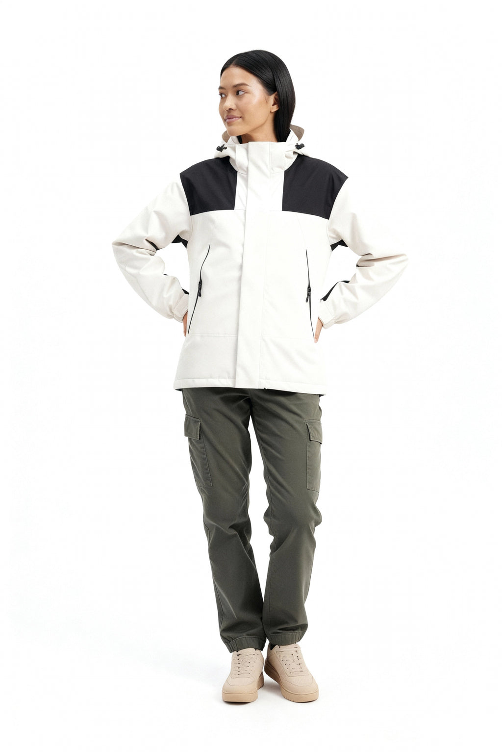 Damen Fleece 3-in-1 Winterjacke mit Kapuze & Wärmefunktion | ShopNory