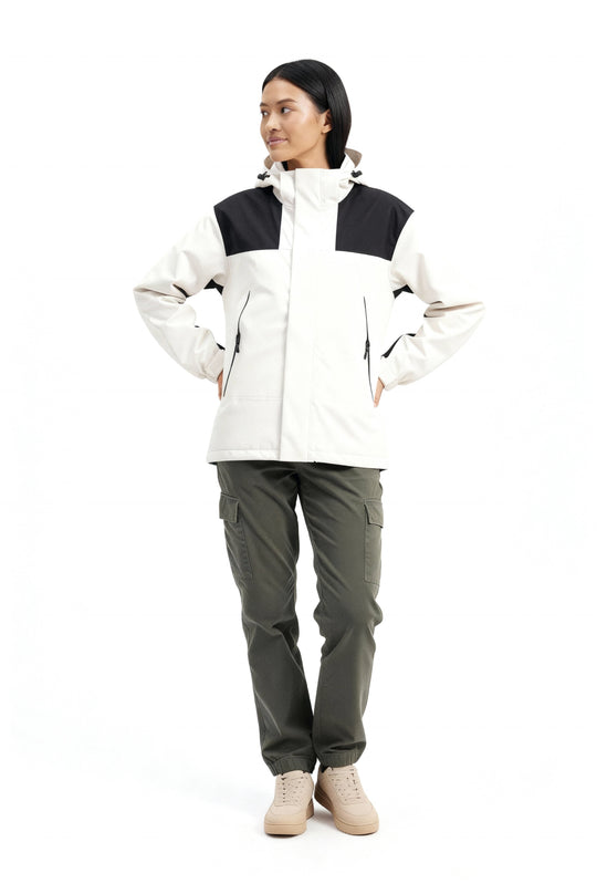 Damen Fleece 3-in-1 Winterjacke mit Kapuze & Wärmefunktion | ShopNory