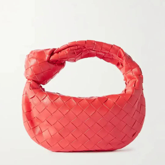 Shopnory | Frauen Handtasche mit Geknotetem Griff Geflochten