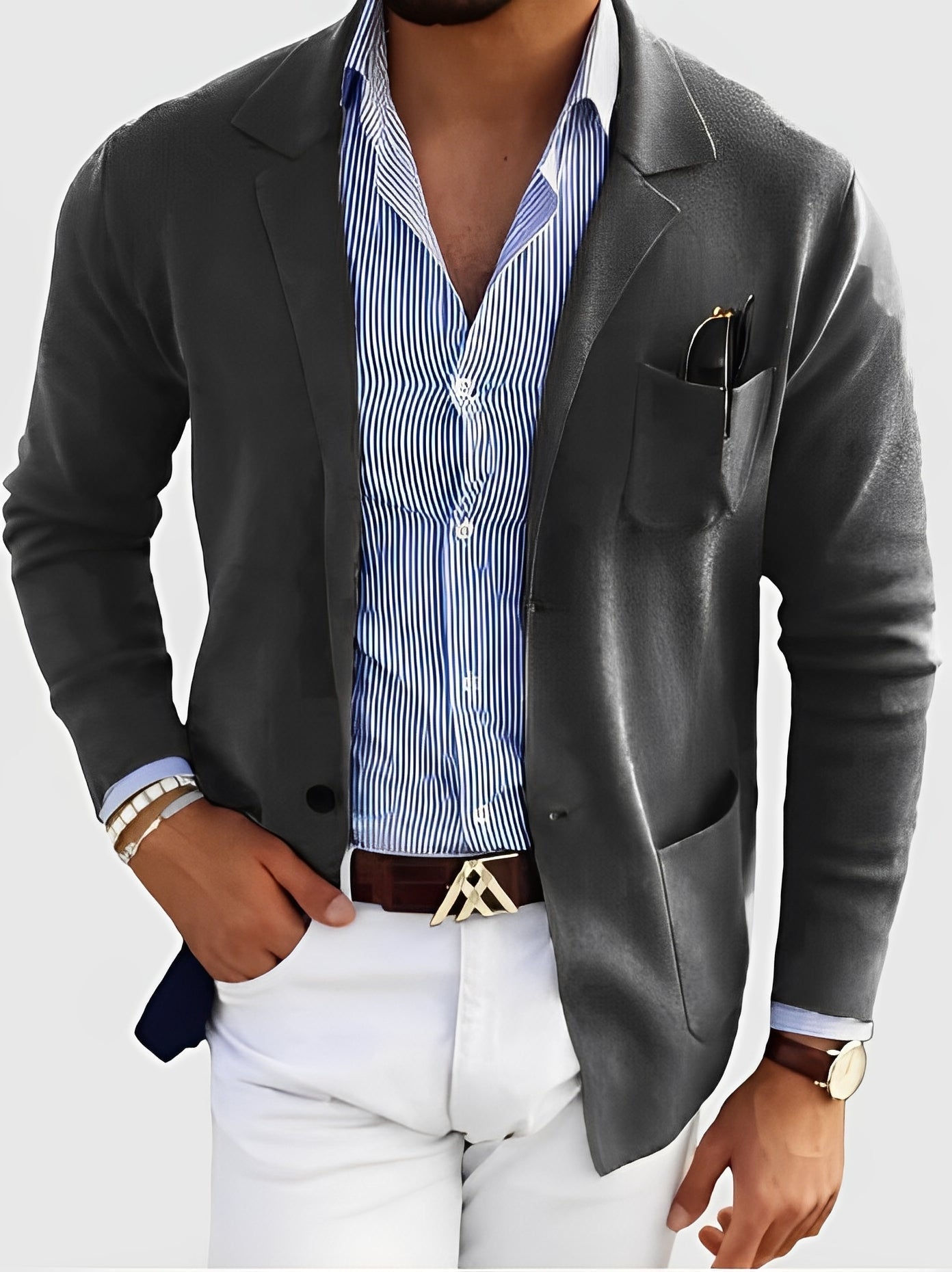 Shopnory | Lässiger Cardigan mit Taschen für Männer