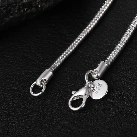 925 3Mm Sterling Silber Schlangen Kette