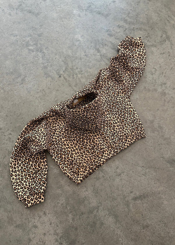 Leopardenmuster Hoodie und Jogginghose Set für Damen