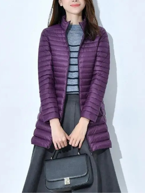 Damen Leichte Daunenjacke Tailliert