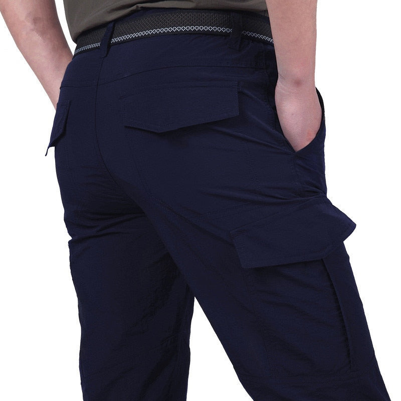 ShopNory | Funktionale und Stilvolle Herren Cargo Hose mit Praktischen Klappen Taschen