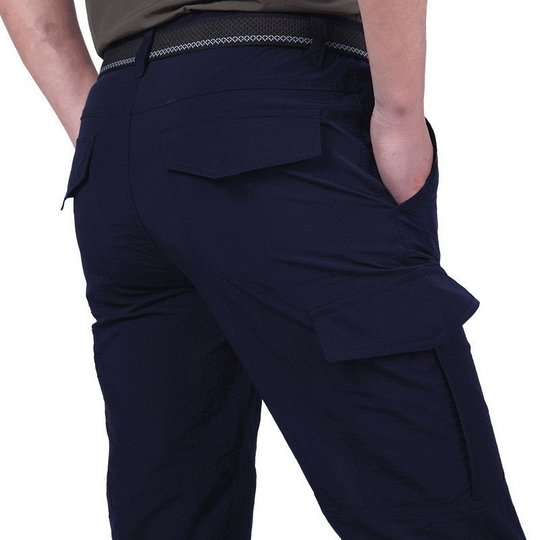 ShopNory | Funktionale und Stilvolle Herren Cargo Hose mit Praktischen Klappen Taschen