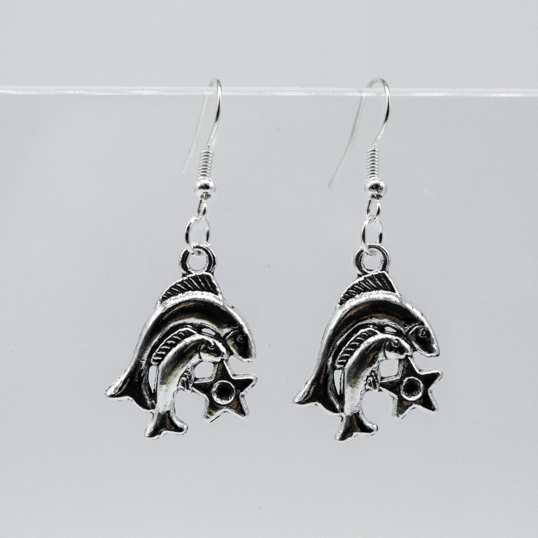 Silber Ohrringe mit Sternzeichen-Anhänger | Shop Nory